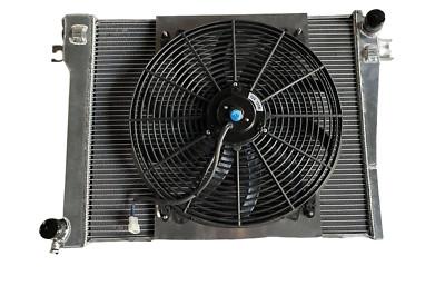  FOR BMW 3 E30 320i 323i 325i 325ix 325e M20 MT 1982-1993 aluminum Radiator&FAN