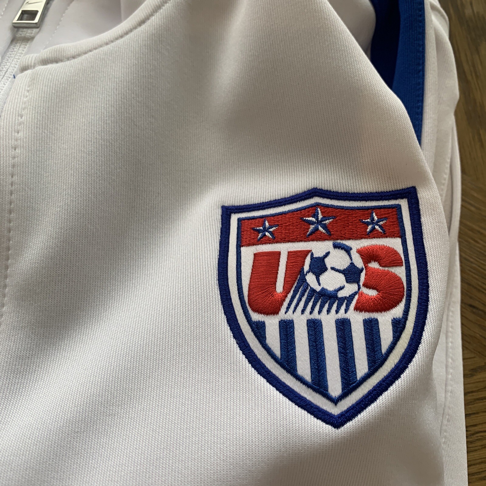 Nike N98 USA USMNT Authentic Mens Soccer Track Jacket White/Blue 2XL 589862100 eBay