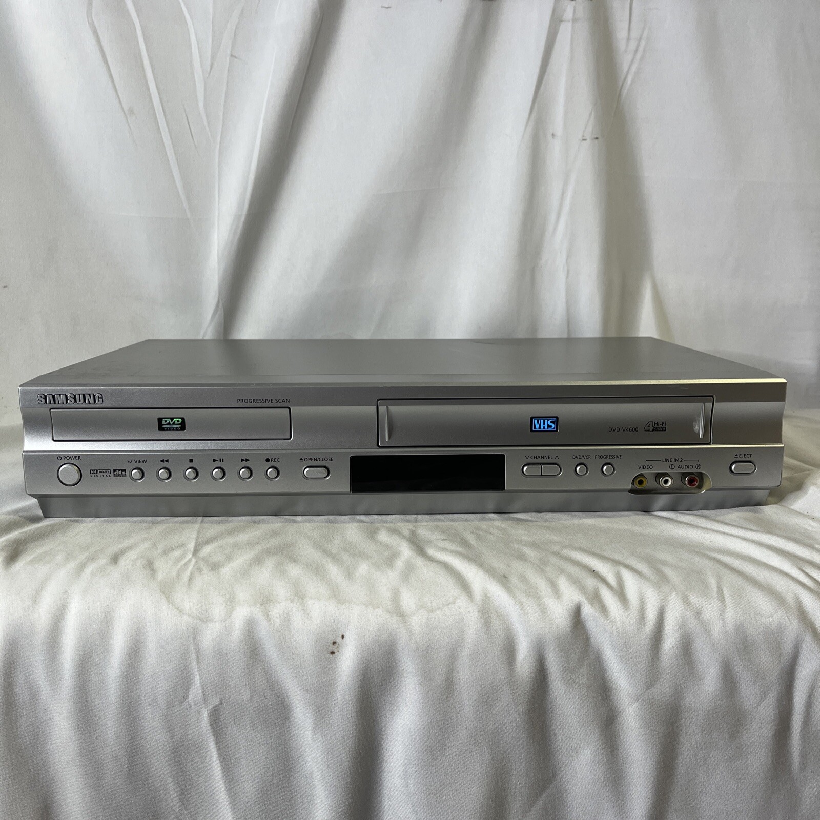 Samsung DVDVCR Combo VHS Player & Recorder DVDV4600 Tested/Works No
