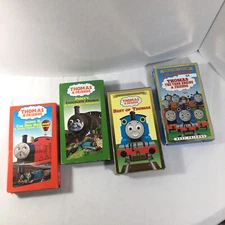 Lot of 4 Thomas The Tank Engine & Friends VHS Tested George Carlin Alec Baldwin 