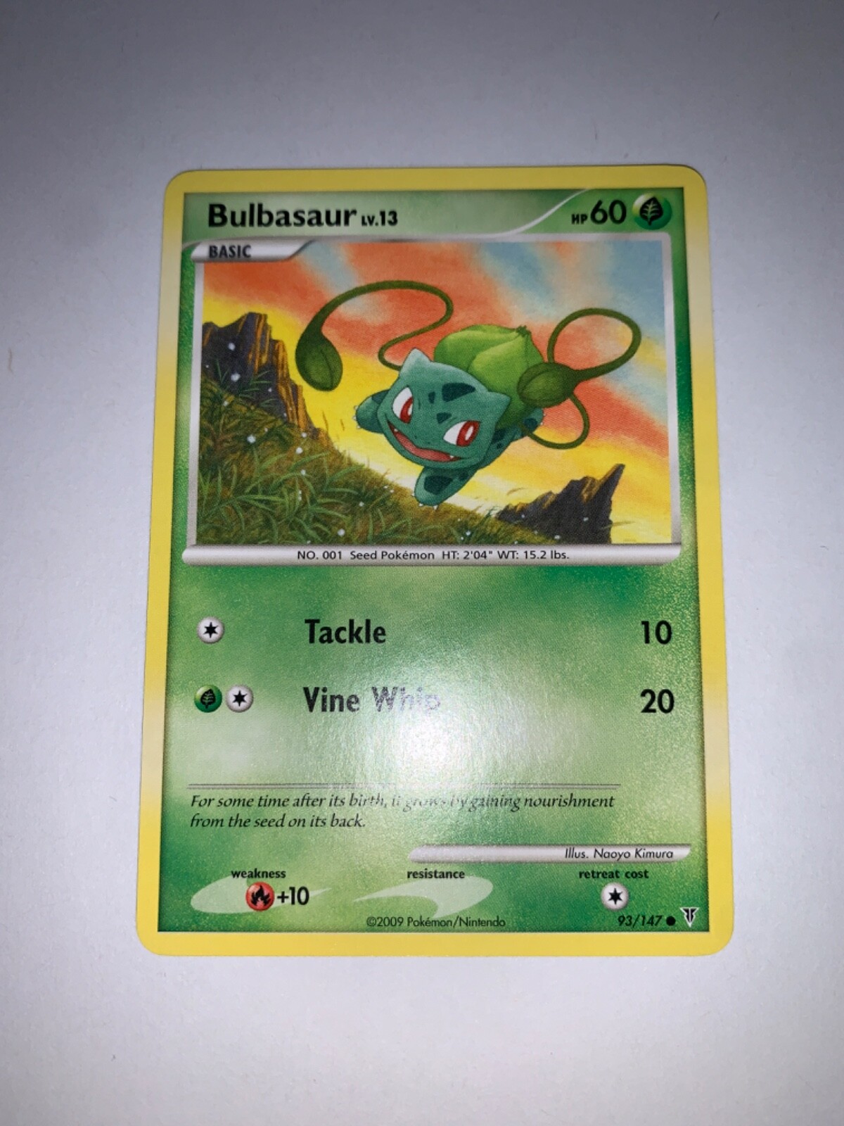 2009 Pokemon Platinum Supreme Victors Bulbasaur #93