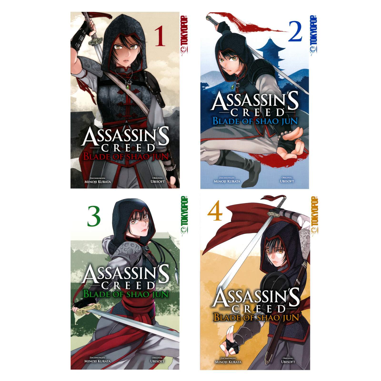 Thumbnail - Assassins Creed Blade Of Shao Jun Manga Reihe Band 1 2 3 4 Zur
