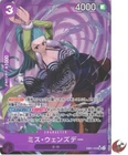 One Piece card EB01-034 SR Parallel Ms. Wednesday Japanese