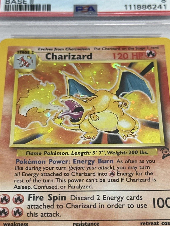 2000 POKEMON BASE SET 2 #4 CHARIZARD-HOLO PSA 8 - Image 3 of 3