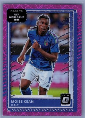 2025-26 Donruss Road to FIFA World Cup #111 Moise Kean Pink Velocity /99