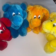 Kodak Kolorkins 1989 Vintage Plush Figures Shutter Flash Click Snap Set Of 4