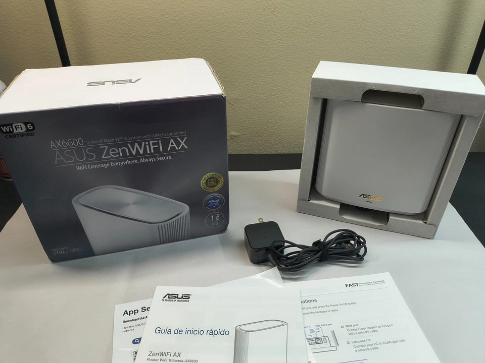 ASUS ZenWiFi AX6600 Tri-Band Mesh WiFi 6 System (XT8 1PK - White) - Image 3 of 4