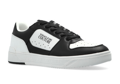 Versace Jeans Couture BLACK & White Sports Shoes W Logo Size: 44 / 10 10.5 NIB