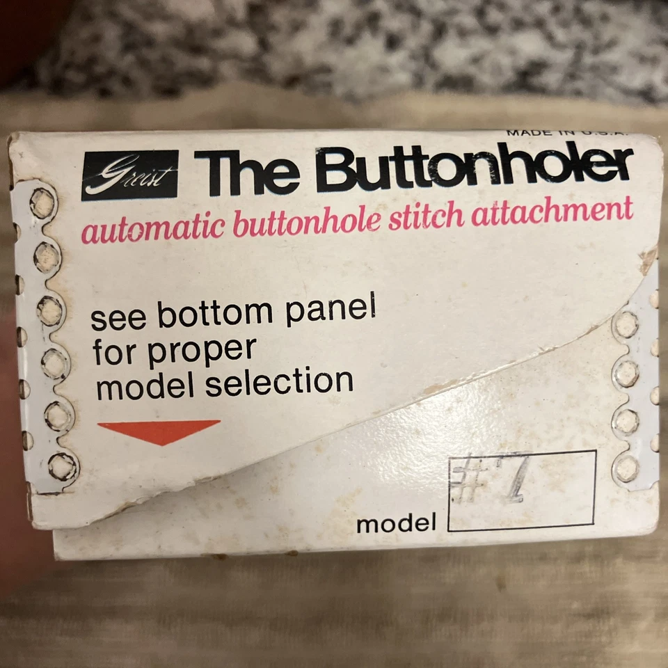 Vintage Greist The Buttonholer Automatic Buttonhole Stitch Attachment Model #7 - Image 4 of 4