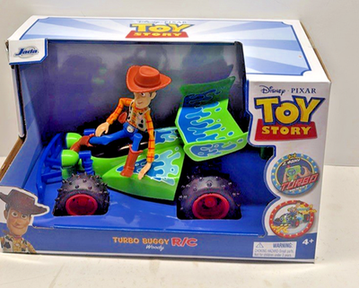 Disney Toy Story Turbo Buggy R/C Woody Remote Control Car New In
