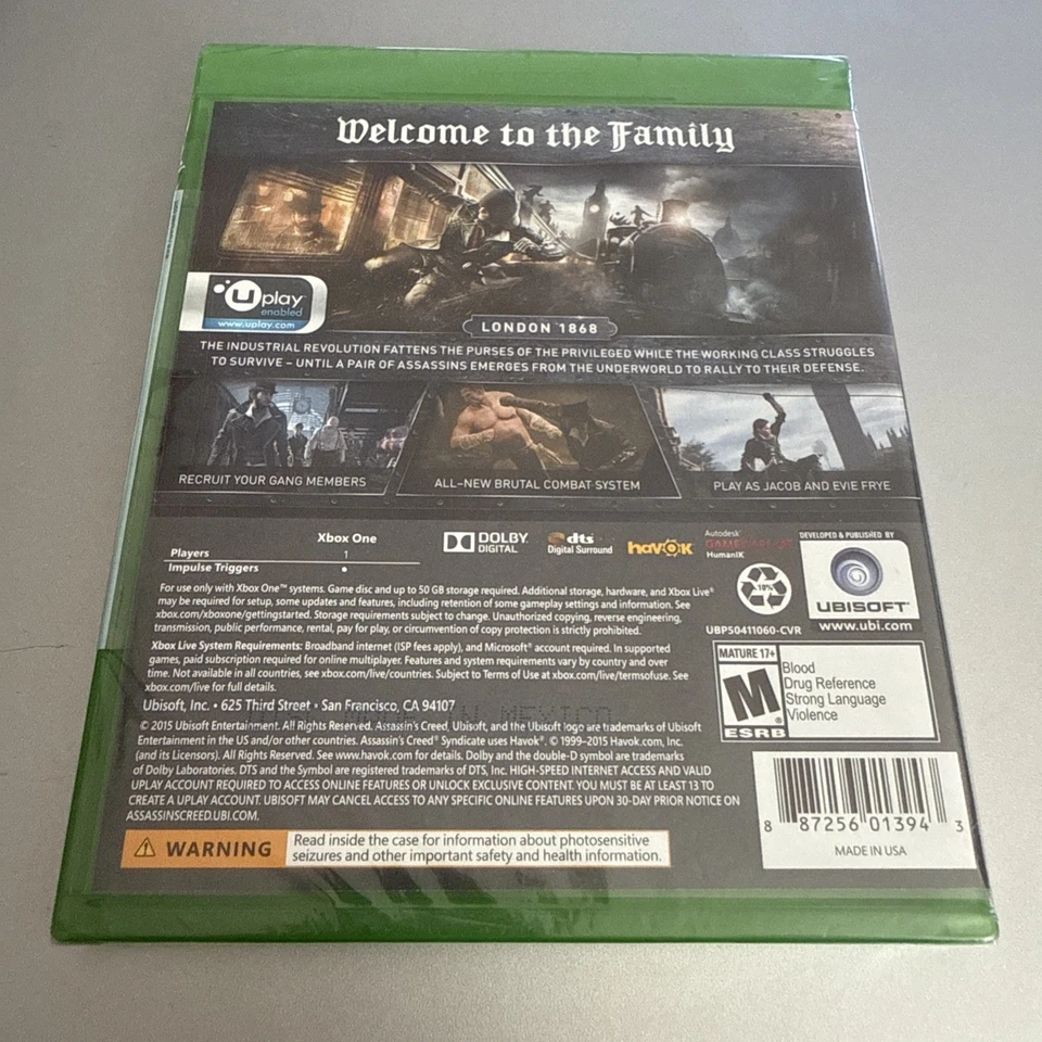 Assassin's Creed: Syndicate (Xbox One, 2015) Brand New Sealed - Image 2 of 4
