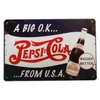Pepsi-Cola Vintage Tin Metal Signs Home Décor Retro Wall Art Nostalgic Americana
