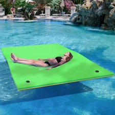 Floating Water Mat 3 Layer Vinyl Foam Lily Pad Pool Lake XPE Foam River 9' X 6'