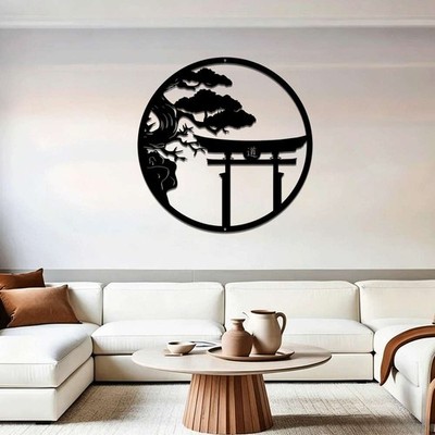 Iron Metal Artwork Rustic Style Wall Decor Elegant Home Decoration Living Room