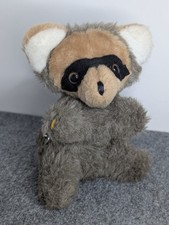 Vintage Eden Toys New York, USA Wind Up Musical Racoon Bear Koala RARE WORKS 