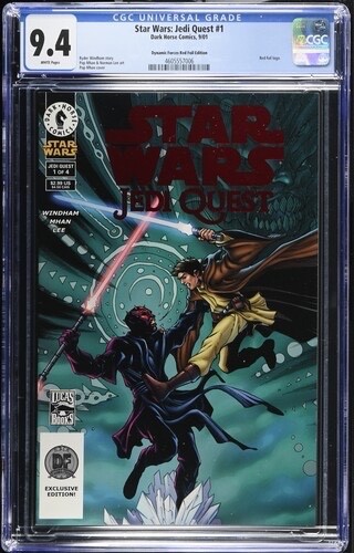 Star Wars Jedi Quest #1. Dynamic Forces Red Foil, Darth Maul. CGC 9.4! HTF.
