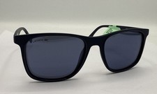 LACOSTE L882S Men  s Square Sunglasses 424 BLUE 55-18-145 3 With Case NWT