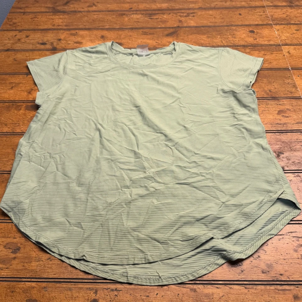Calls текстурированный полоски футболка верхний Athletic Athleisure зеленый размер L - Изображение 2 из 4