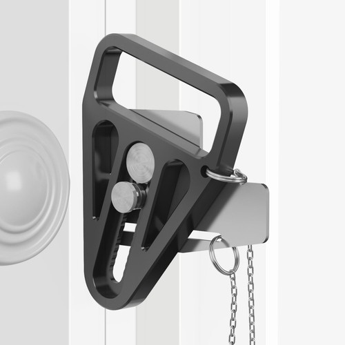 Portable Door Lock,Hotel Room Door Lock Provide Extra Privacy and Security, M...