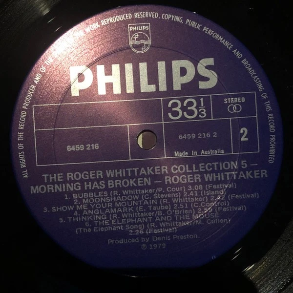 Roger Whittaker - Morning Has Broken (LP) (Very Good Plus (VG+)) - 2839787941 - Image 4 of 4