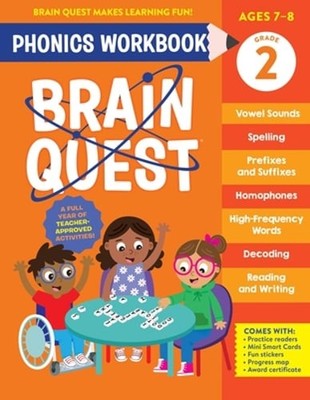Brain Quest Phonics Workbook: Grade 2 by Workman Publishing: New