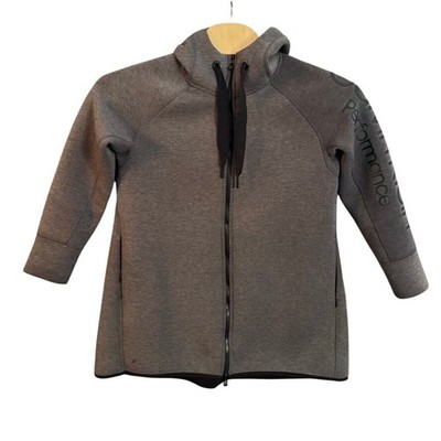 Calvin Klein Performance Mens Gray Full Zip Hoodie Scuba Stretch Jacket Size M