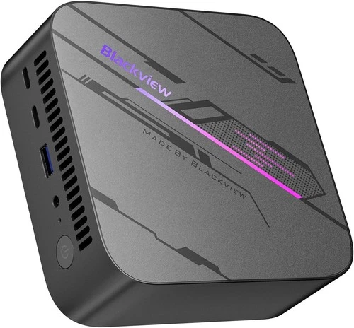 MP100 Aesthetic Mini PC Win 11 Pro, Ultra-Fluid 144Hz, AMD Ryzen 7430U, 16GB RAM