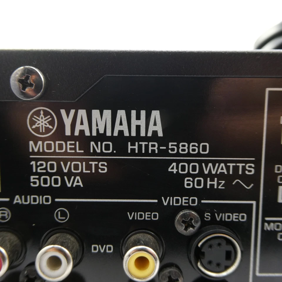 Yamaha HTR 5860 7.1 Channel Natural Sound AV Receiver With Remote Control Bundle - Image 3 of 4
