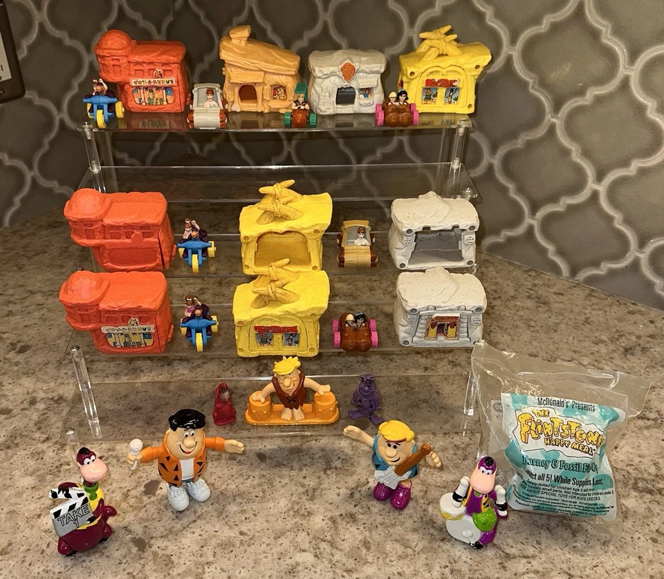 McDonald’s The Flintstones 1994 película Happy Meal Toys y 1991 banda de rock lote de 13 Foto 3 de 4