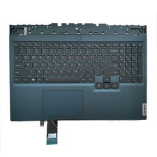 NEW For Lenovo Legion 5-15ACH6H Palmrest RGB Backlit Keyboard Blue 5CB1C74809