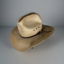 John B Stetson Company 8X Genuine Shantung Cowboy Hat Made in USA 6.5x8