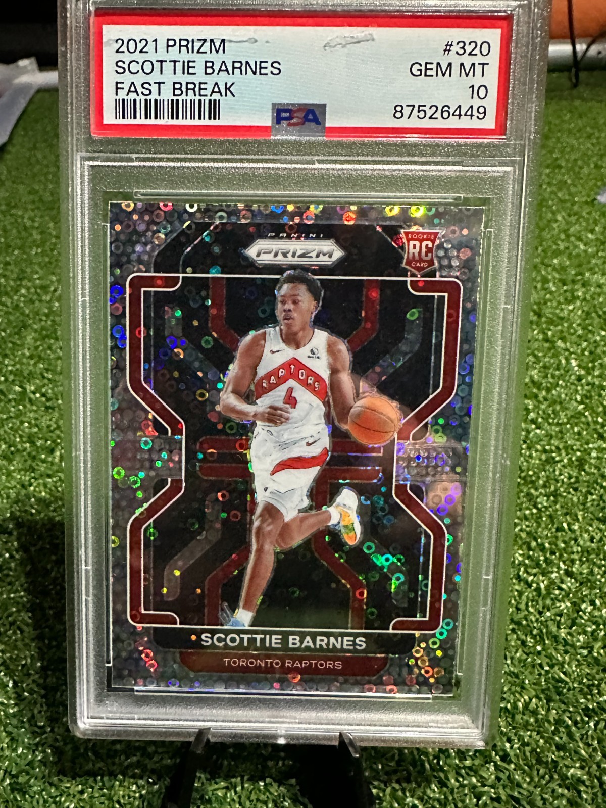 2021-22 Panini Prizm - Scottie Barnes #320 Fast Break Prizm (RC) PSA 10 GM MT
