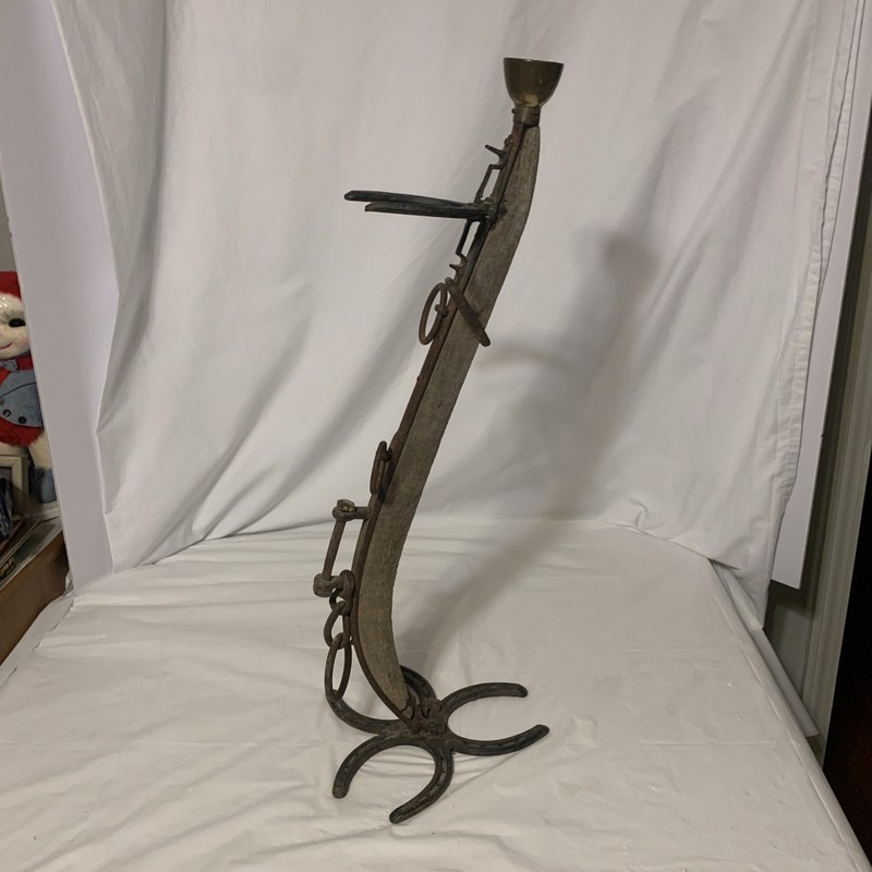 Vintage Horseshoe Hames Cane Umbrella Stand Western Decor USHCO US Hame Co