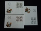 folklore and traditions set of 3 FDC Switzerland 1984 (block of 4)