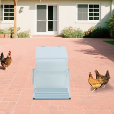 Automatic Metal Treadle Feeder, Galvanized Steel Poultry Feeder 5kg/11.02lbs