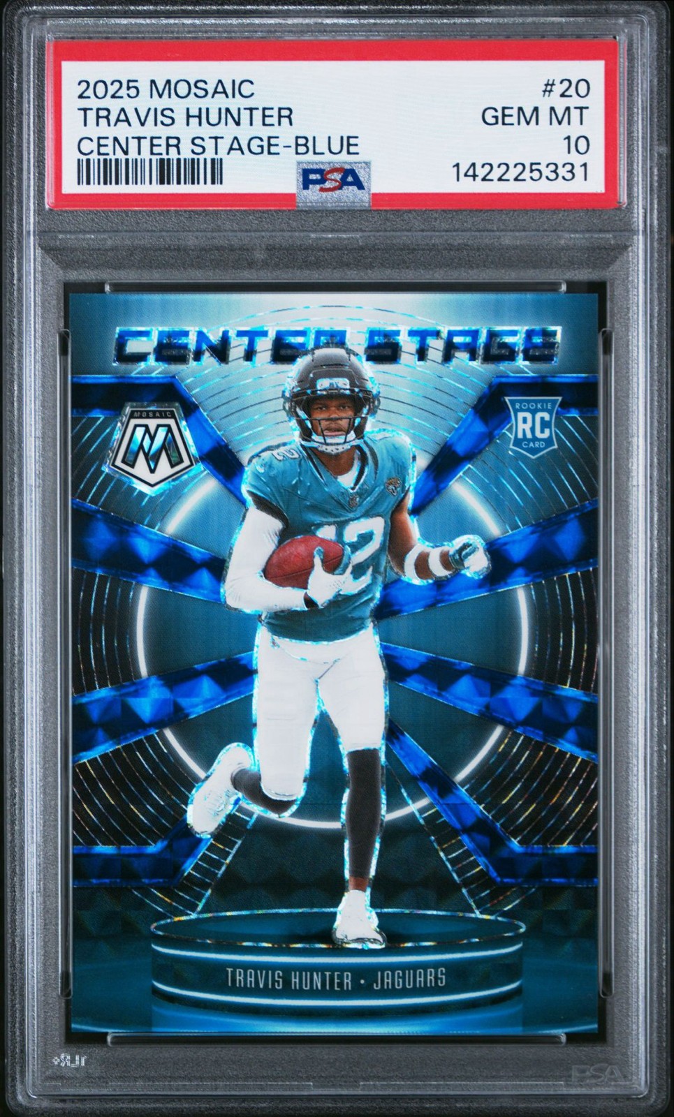 Travis Hunter Panini Mosaic Center Stage #20 Blue