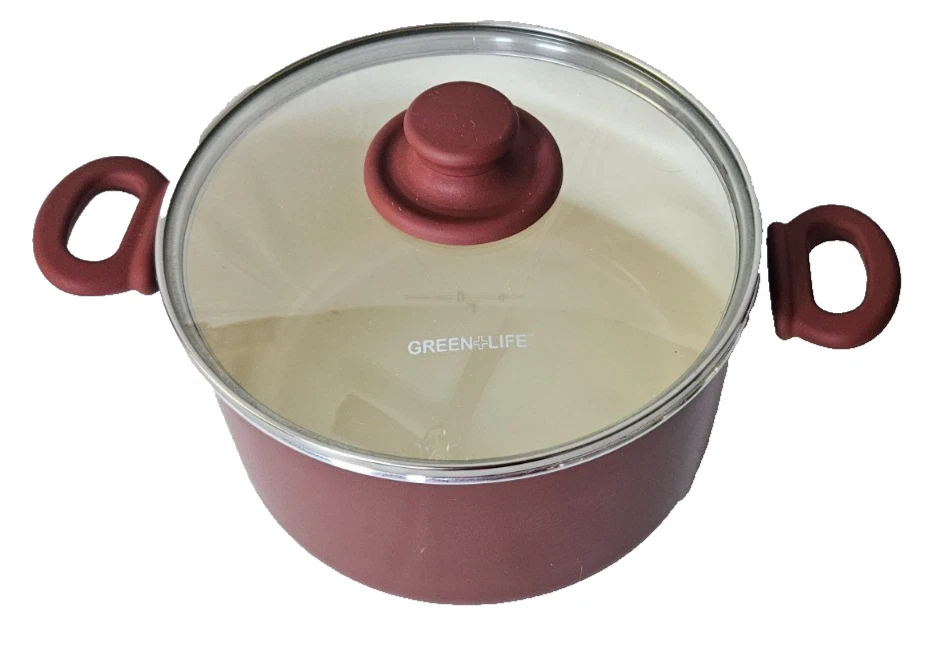 Green+Life Nonstick Ceramic 5 Qt. Stockpot with Soft Grip