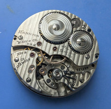 VINTAGE 16 SIZE HAMILTON GRADE 992B 21 JEWELS MODEL 5 POCKET WATCH PARTS