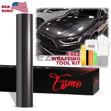 ESSMO PET Super Gloss Metallic Chronos Gray Vehicle Vinyl Wrap Decal Like Paint