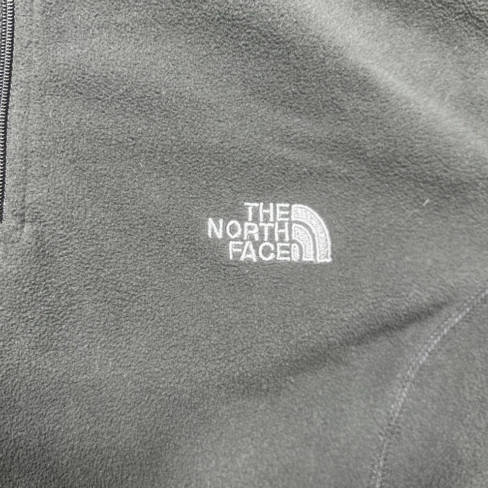 The North Face TKA 100 1/4 Cremallera Pullover Mujer L Negro Polar Chaqueta Ligera Foto 4 de 4