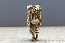 Japanese Antique Netsuke Hyotan Sennin (Gourd Immortal) Edo 1603–1868 from Japan