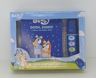 Bluey: Oooh, Shiny! Interactive Book and 5-Sound Flashlight Set (English) NEW