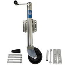 Jeremywell 2000lbs Trailer Jack with Double Wheel, Adjustable 12 Lift Travel,...