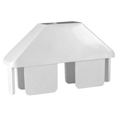 Jake Sales Vinyl Picket Fence Caps - 7/8'' x 3'' Dog Eared - Qty. 5, WHITE 