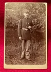 Vintage Original Civil War Indian War Cabinet Photo 15th Cavalry Officer w Sword