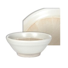 Japanese Suribachi Mortar Food Preparation Bowl 5"D Ceramic White Made in Japan