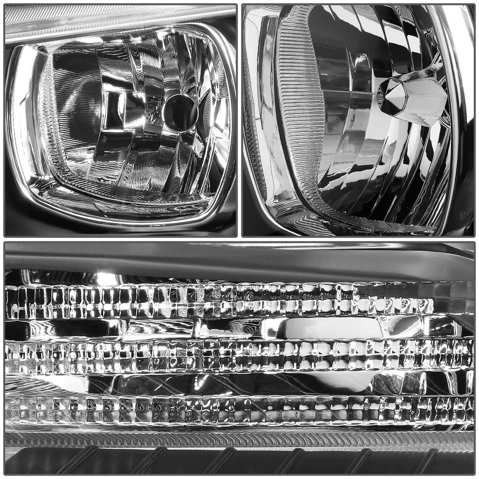 Faróis estilo fábrica Dodge Charger 2011-2014 carcaça preta lateral transparente - Imagem 3 de 4