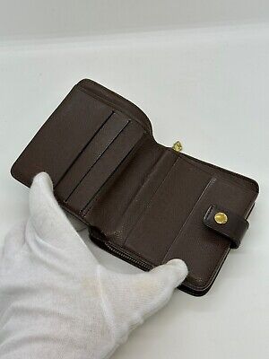 LOUIS VUITTON Compact Zip Bifold Used Wallet Damier Brown N61668 #AH28 –  VINTAGE MODE JP