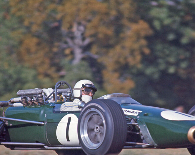 1967 Driver JACK BRABHAM Glossy 8x10 Photo Formula 1 US Grand Prix