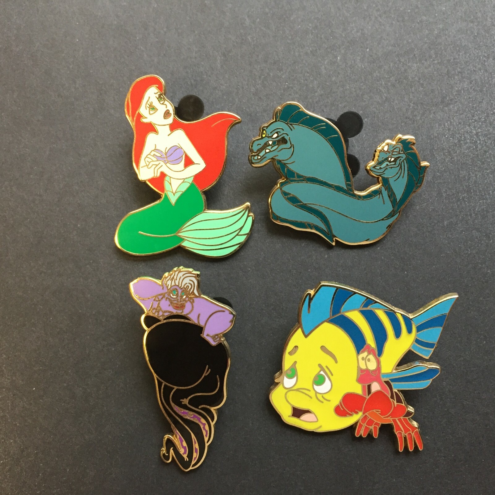 The Little Mermaid Booster Collection - 4 Pin Set Disney Pin 59357